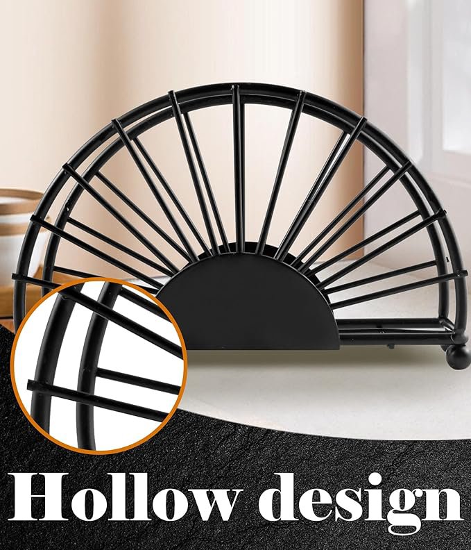 paper towel dispenser, cute kitchen tissue holder for home table, small tissue holder for coffee filter, paper towel dispenser (black - Image 2