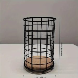 metal black. entensil holder