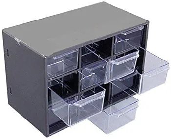 Grid Mini Plastic Multipurpose Drawer Storage Box for Multi Layer Jewelry Food Sundries Organizer Desktop Office Supplies Cabinet, color. grey - Image 3