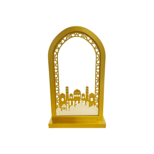 Gold MDF mosque Arch decor 40*23cm