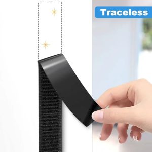 hook Self Adhesive Stick On Strips for Sewing Wide 2cm, Length 3m Reusable for Handmade and Home Decoration. fence mosquito net