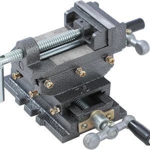 Drill Press Compound Cross Vice  100mm Heavy Duty Pillar Bench Drill Press 4 Ways Mechanic Cross Slide Vise Clamp for Workshop Milling Machine Machinery Maintenance