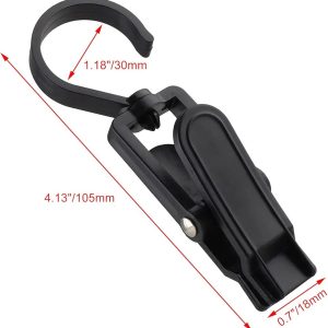 Hooks, Plastic Clothes Pins, Super Strong Hanging Clips, Swivel Hooks for Clothing Store, Home, Office, and Workshop, Black and White 2pcs
