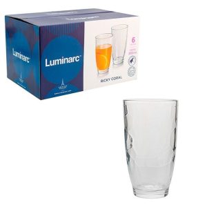 Ricky Coral Highball Glass Set Rsxxi HB 307-6136 391