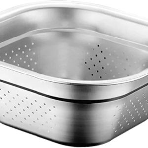 Kitchen Strainer Washing Stainless Steel Colander for Spaghetti Fruits