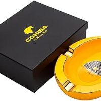 Cigar ashtray, ceramic ashtray, cigar ashtray with three-slot goose egg design