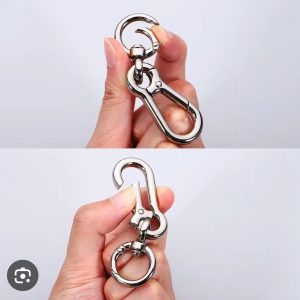 metal carabiner-style keychain, which typically retails for around 7cm