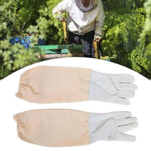 Beekeeping Gloves Gloves Stingproof Professional Protective Gloves Durable Beekeeping Tools Beekeeper Gloves for Yard Work Adults
