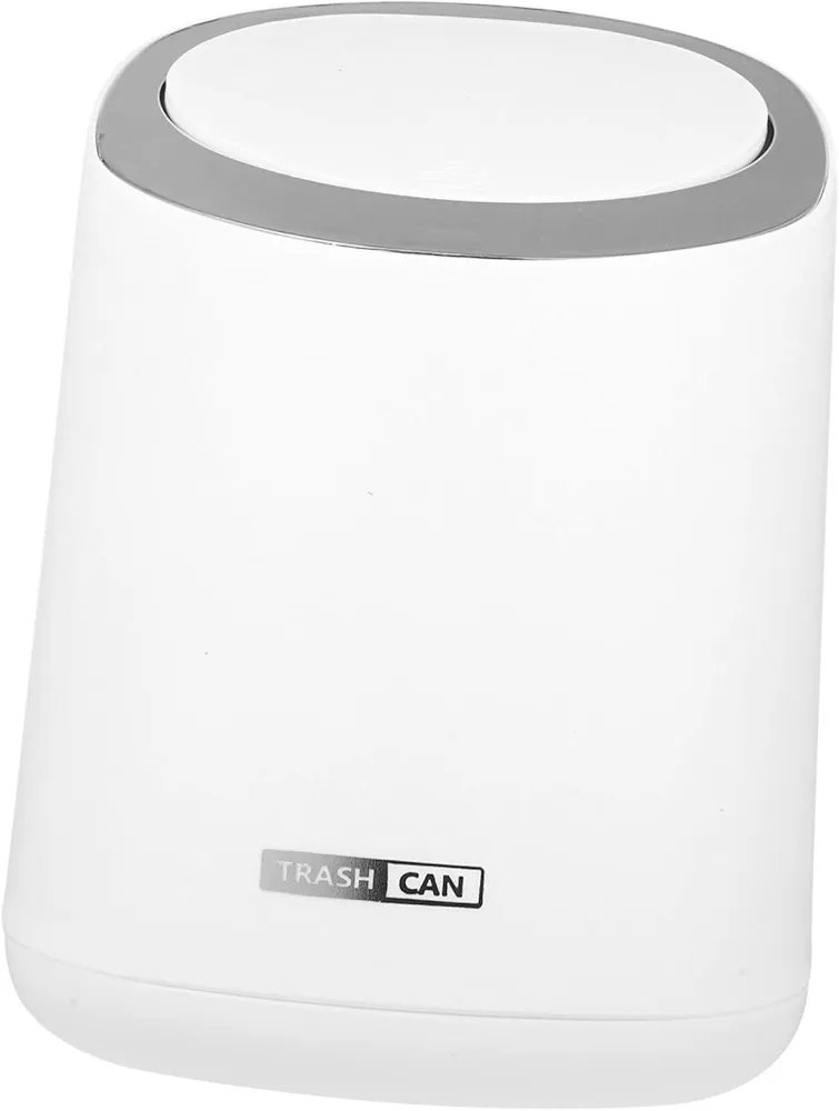 Modern Press Lid Trash Can Small Desktop Waste Bucket with Lid ABS PP Material Mini Garbage Bin for Home Office - Image 3