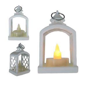 Mini Lantern White Light 4*5.5*9 Cm 2pcs