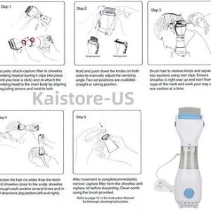 Electric Vacuum Lice Comb for Hair Treatment and Removal - Hair Cleaner (UK, 1PCS