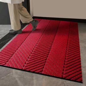 Front Door Entrance Mat Heavy Duty Natural Rubber Mat Easy Clean Low Profile Doormat Indoor Outdoor House Doormat Decor width 90 cm  roll by 1m length