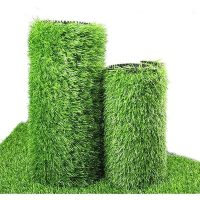 Artificial Grass  light weight Turf Synthetic Lawn,  Indoor Outdoor Fake Grass Mat for Dogs, Pets, Patio, Playground, Easy Install and Clean with Good Drainage for floor and wall  roll by 1m length