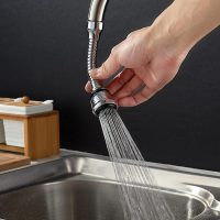 Swivel Faucet Aerator, High-Pressure Nozzle with Hose Adapter, for Kitchen, Bathroom