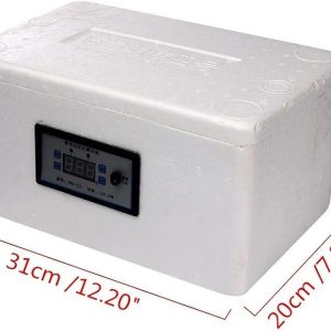 Digital Semi Automatic Incubator, 22 Eggs Poultry Hatcher Temperature Controller for Chickens Ducks Geese Quail Parrots Pigeons Birds