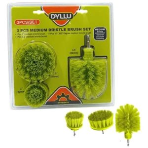 dyllu 3-Piece Drill Cleaning Brush Set, High Quality