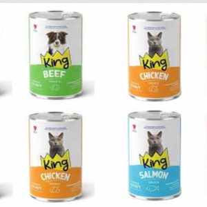 KING CANNED CAT FOOD  CHUNKS IN GRAVY – 400GR