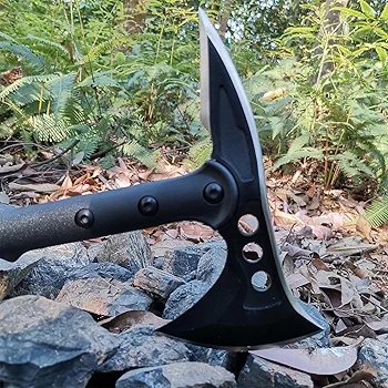 DOOM BLADE Camping Axe with Nylon Sheath, High-Quality Carbon Steel Forged Viking Tomahawk Axe, Portable Camping Axe for Outdoor Wood Cutting, Survival Axe - Image 5