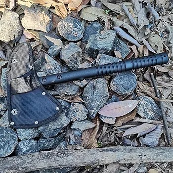 DOOM BLADE Camping Axe with Nylon Sheath, High-Quality Carbon Steel Forged Viking Tomahawk Axe, Portable Camping Axe for Outdoor Wood Cutting, Survival Axe - Image 3