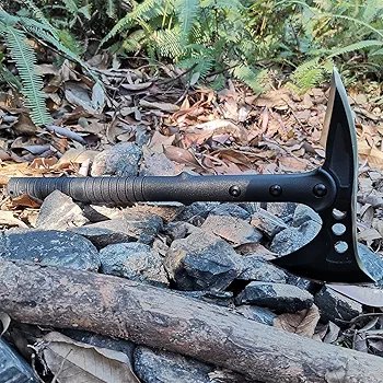 DOOM BLADE Camping Axe with Nylon Sheath, High-Quality Carbon Steel Forged Viking Tomahawk Axe, Portable Camping Axe for Outdoor Wood Cutting, Survival Axe - Image 2