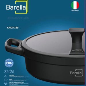 Barella Italian Design Non-Stick Aluminum Pot with Lid