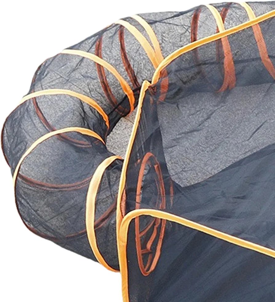 Cat Tunnel Indoor Cats Cage Scratching Resistant Net Portable Lightweight - Image 7