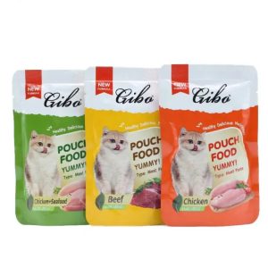 GIBO Cat Wet Pouch All Ages in Different Flavours 85g treat