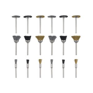 PARKSIDE® Model Building and Engraving Accessories (Abrasive Brush Set, 18-Piece)
