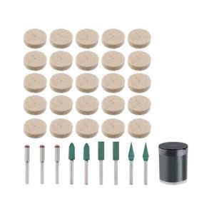 Parkside Felt Polishing Discs 35 Pieces