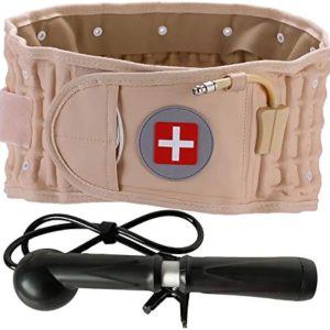 Back Decompression - Back Brace Belt Lumbar Support for Back Pain Relief- Lower Back Traction Device for Women & Men One Size Fits 29-