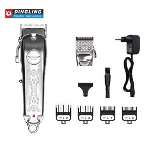 DINGLING RF-1983 Metal Hair Cut Cordless Rechargeable Men Clippers Barber Professional Buy Hair Clippers trimmer