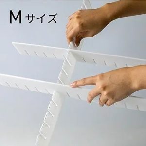 Asahi Koyo Partition Storage Drawer , White, Piece Set, Freely Combinable, Cuttable Length Adjustment Possible, Organization and Arrangement