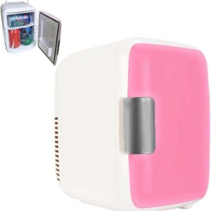 Hagar 2 in 1 Mini Refrigerator 4 Litre with Cooling and Heating Function Portable Camping 12V Mobile Refrigerator Mini Cooler Box for Car Camping Travel