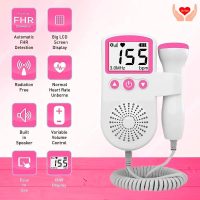 Portable Fetal Doppler Heartbeat Monitor with in Built Speaker Home Baby Fetal Heart Rate Monitor for Pregnancy New Mom