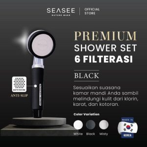 premium shower head with filter and hose