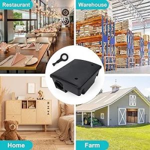 Mouse Bait Station with Key Lock Box, Safe for Children and Pets, Rodent Bait Station for Indoor and Outdoor Use