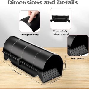 Pieces Rat Bait Stations Only Refillable Mice Bait Station Box Small Rat Trap Reusable Bait Station Mouse Bait Station Outdoor Indoor for or Rodents Rats Mice and Other Pests