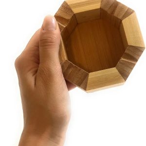 Wooden Ashtray 1 Piece 10cm- (Octagonal)