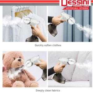 Dessini Italy 2800 watt electric ceramic soleplate garment steaner iron sprayer steamer clothes brush ds-825