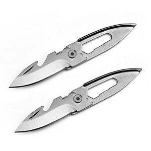 Outdoor Mini Camping Stainless Handle Survival Knife Multifunction Outdoor Tactical Rescue Tools Folding Hunting (mini silver)