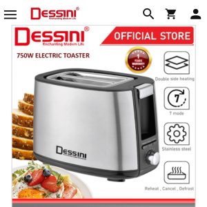 Dessini Italy doubel sided electric bread toaster  sandwich  7ble el adjustable pop up panini  baking grill oven ds3722