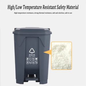 Trash Can Pedal Trash Can Outdoor Trash Can Trash Bin High Capacity Garbage Bin with Lid for Restaurants