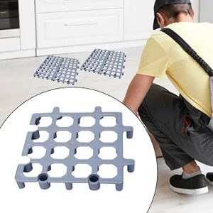 Floor Pallets for Storage, Lightweight and Waterproof, Spliceable Plastic Pallet, Ventilation Storage Pad for Supermarket, Garages, Basement, Indoor and Outdoor, 13.2x13.2x1.5inch