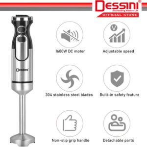 Dessini Italy.  hand blender chopper mixer grinder juicer food1600 watt ds-79