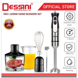 Dessini Italy. 4 in1 hand blender chopper mixer grinder. juicer food. ds -5822