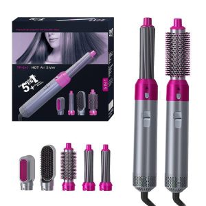 5-In-1 Hot Air Brush Hair Curler Set
