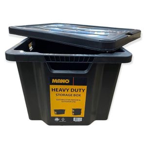 mano Heavy-duty open plastic storage box, 50/35 liters