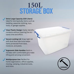 3m plastic storage box with wheels