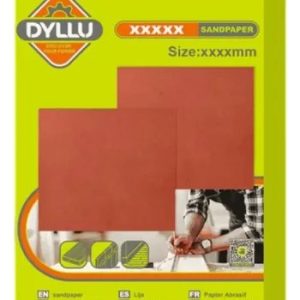 This DYLLU  Sandpaper set consists of 50 sheets of fine-grit sandpaper, each