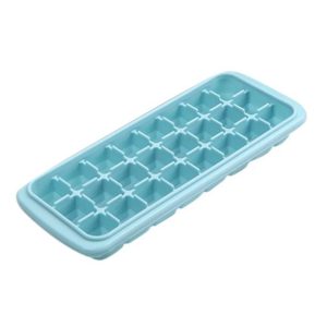 Trays, Mini Ice Trays for Freezer with Lid,  Pack Easy-Release Tiny Ice Trays, Stackable Ice Mold Set for Iced Coffee Whiskey Beverages Cocktails 24 cube 25*10cm